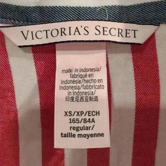 Victoria Secret stripe button down top size xsmall - Picture 2 of 4